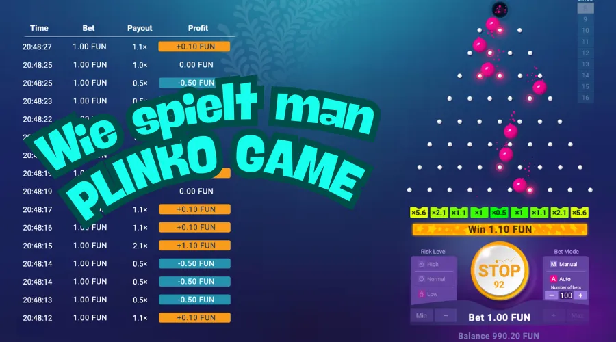 Wie spielt man Plinko Game